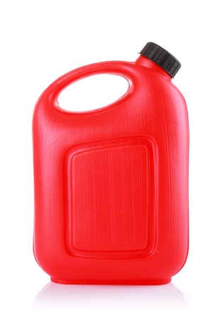 Oil canister isolated on a white backgroundの写真素材