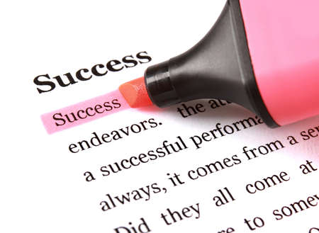 marker and word success - concept business backgroundの写真素材