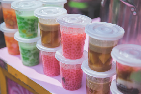 A portrait of Indonesian traditional porridge in a street stallの写真素材