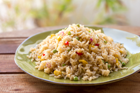 portrait of indonesian spicy fried riceの写真素材