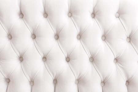 portrait of vintage white padding cushion texture for background