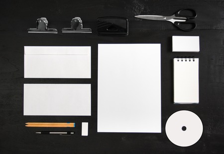 stationary mock up for identity design templateの写真素材