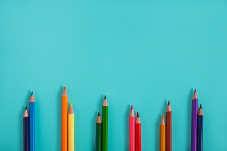 color pencil mockup for designの写真素材