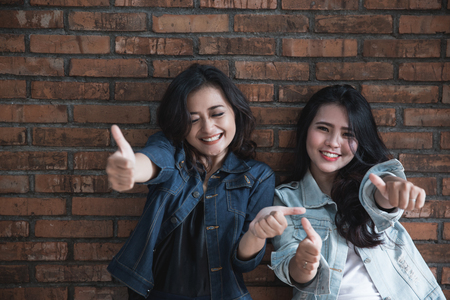 Two female friends activityの写真素材