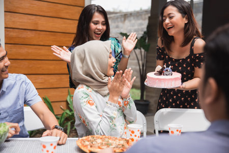 birthday party surprise with friends