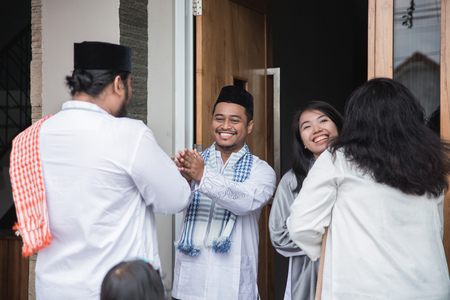 muslim eid mubarak forgiving othersの写真素材