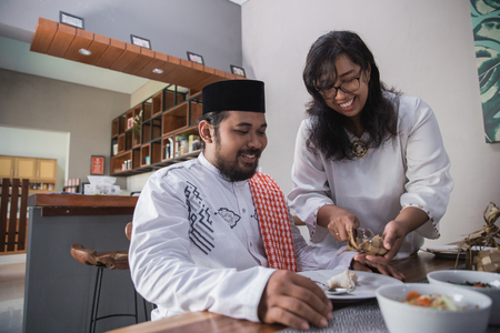 break fasting on ramadanの写真素材