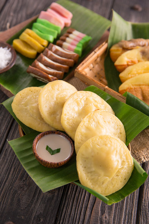 serabi. indonesian pancakeの写真素材