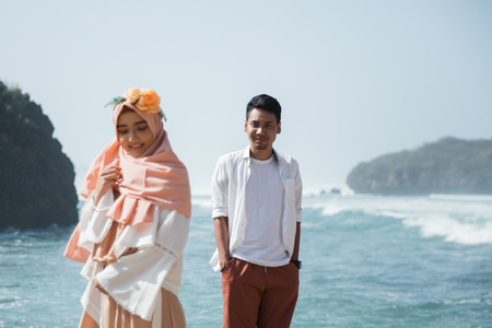 enjoying summer time togetherの写真素材