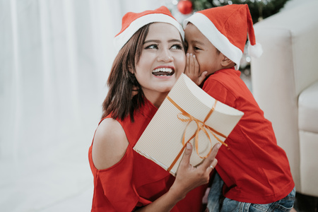christmas surprise from sonの写真素材