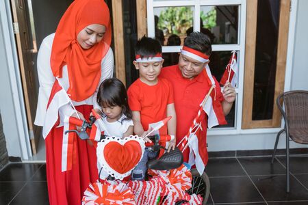 sepeda hias. independence day of indonesiaの写真素材