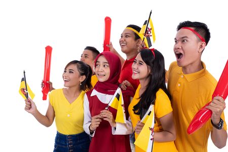 supporter of brunei national teamの写真素材