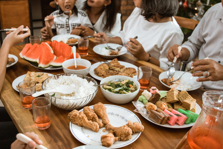 food of indonesia during christmasの写真素材