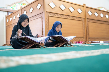 kid muslim reading quran