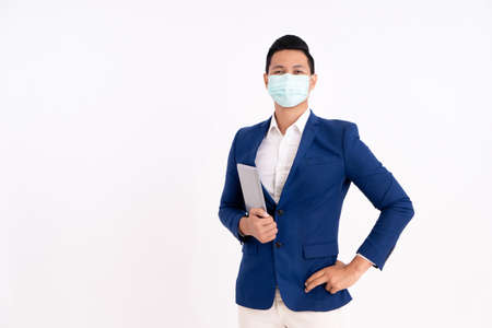 Portrait of a happy businessman.の写真素材