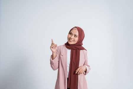 Happy business muslim woman portrait
