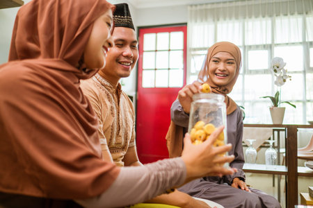 visiting friend and family during eid mubarak islamic day