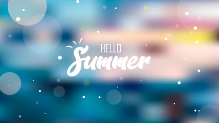 summer see vector illustrationのイラスト素材