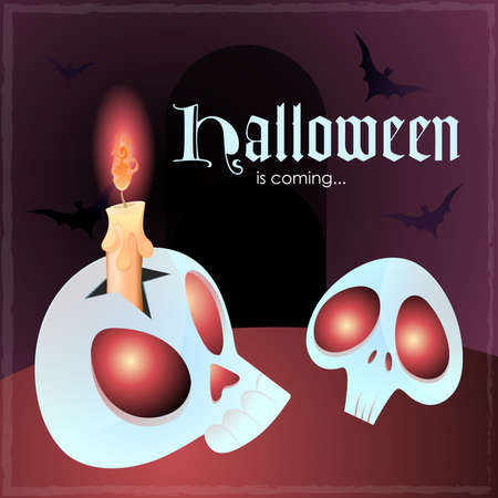 funny skull death celebration vectorのイラスト素材