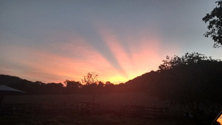 Sunset in the mountains