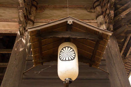 The lamp infornt of todaiji temple Nara Japan.の写真素材