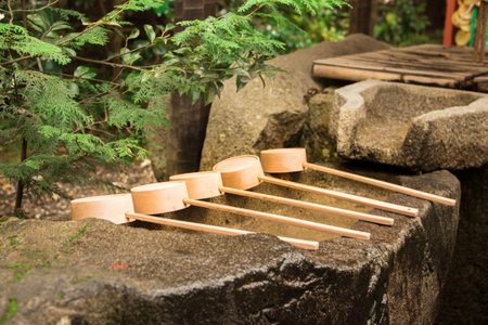 The Japanese shrine in kyoto ,Japan.