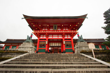 The symbol of Japanese temple in Kyoto.のeditorial素材