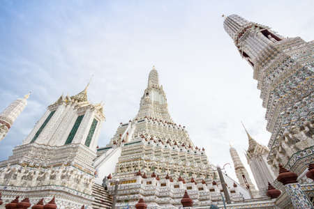 Wat Arun temple. The famous temple in Bangkok ,Thailand.の写真素材