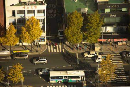 Top view of Busan , Korea.のeditorial素材