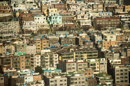 Top view of Busan , Korea.のeditorial素材