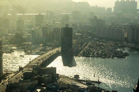 Top view of Busan , Korea.のeditorial素材