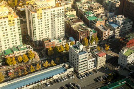 Top view of Busan , Korea.のeditorial素材