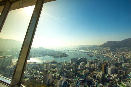Top view of Busan , Korea.のeditorial素材