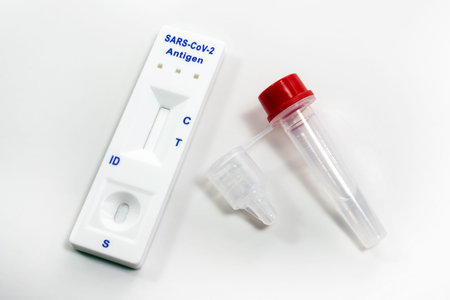 Covid-19 rapid antigen self test for mass detecting of infections in the school, at home and at...