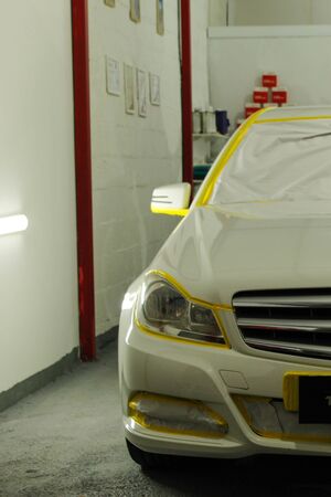 Car and motorcycle washing waxing and polishingの写真素材