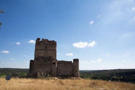 ancient medieval castle ruinsの写真素材