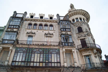 famous monument at Ribadeoのeditorial素材