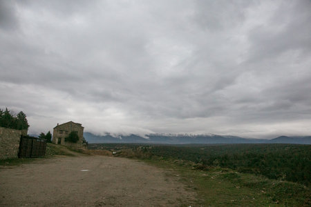 Pedraza city centre, Segoviaの写真素材