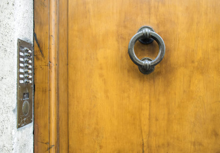 Ancient Italian Door in Tuscany, Italy.