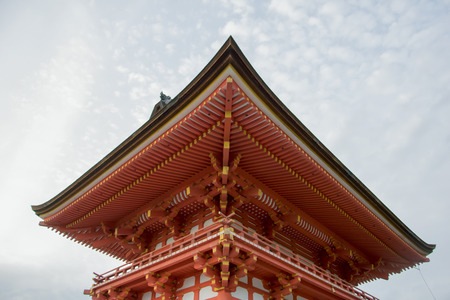 Beautiful architecture in Kiyomizu-Dera Temple, Kyoto, Japan.のeditorial素材