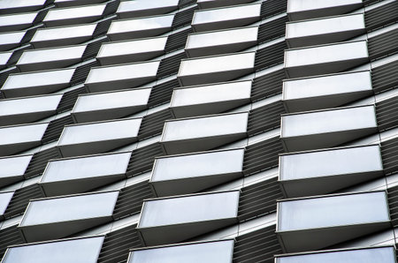 Modern building facade.