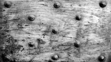 Details of an ancient Italian door in Florence, Italy (Black and White).の写真素材