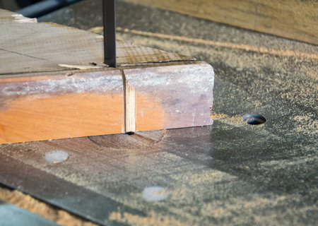 Saw close up for cut wood