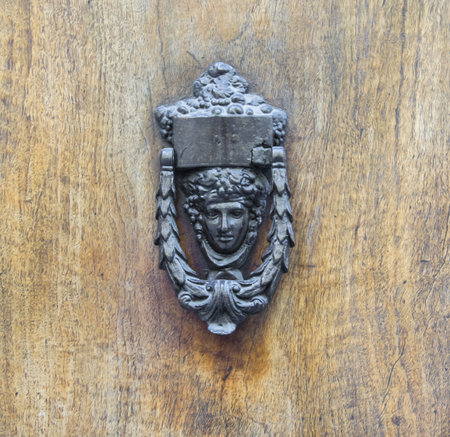 Details of an ancient Italian door.