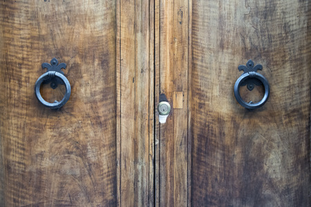 Details of an ancient Italian door.の写真素材