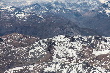 Andes, Chile, South America, with Clear Sky in Summer