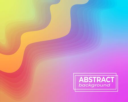 flowy gradient abstract backgroundのイラスト素材