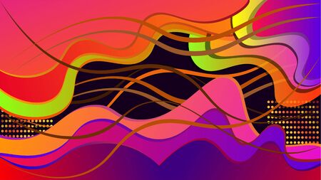 gradient abstract background template banner, wallpaper.のイラスト素材