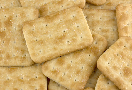 Cookies, Saltine cracker, Crispy cracker, background, concept of foodの写真素材
