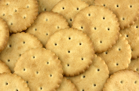 Cookies, Saltine cracker, Crispy cracker, background, concept of foodの写真素材
